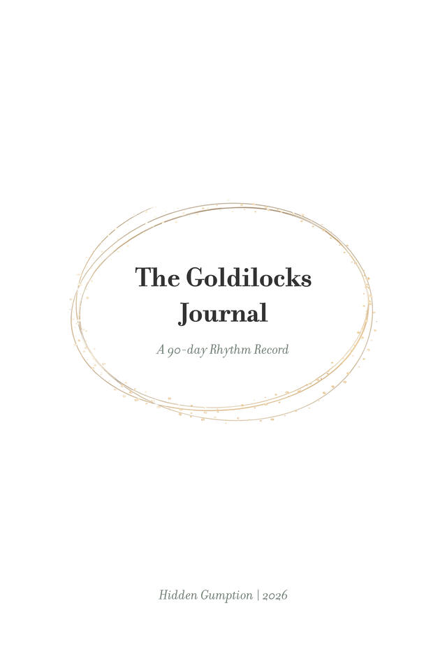 Goldilocks Journal - Title Page