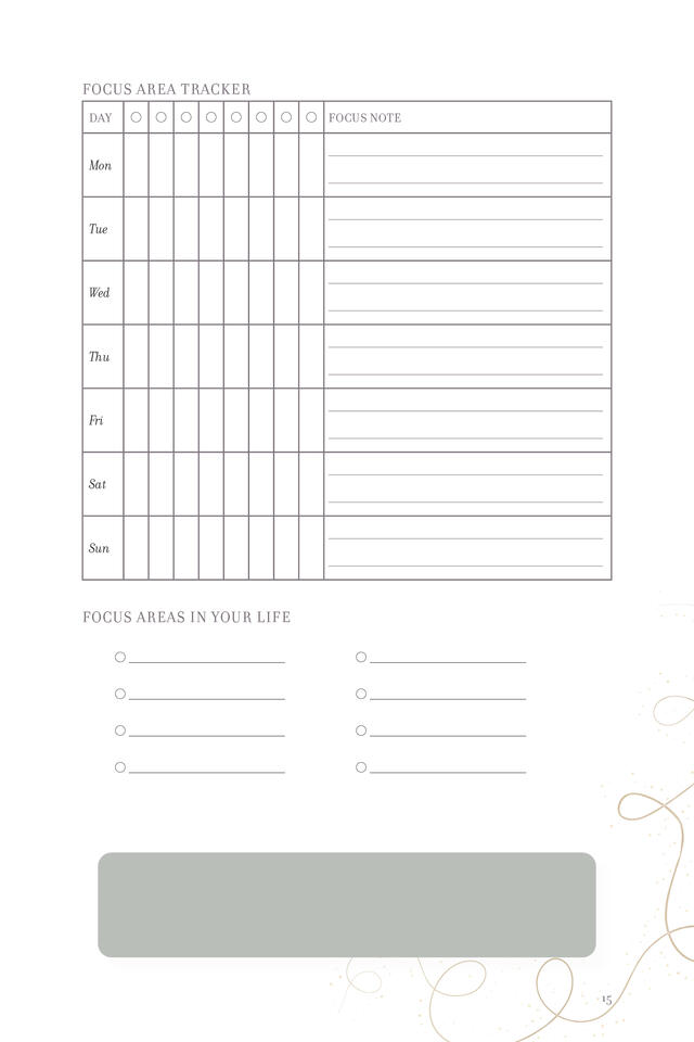 Goldilocks Journal - Weekly Spread - B